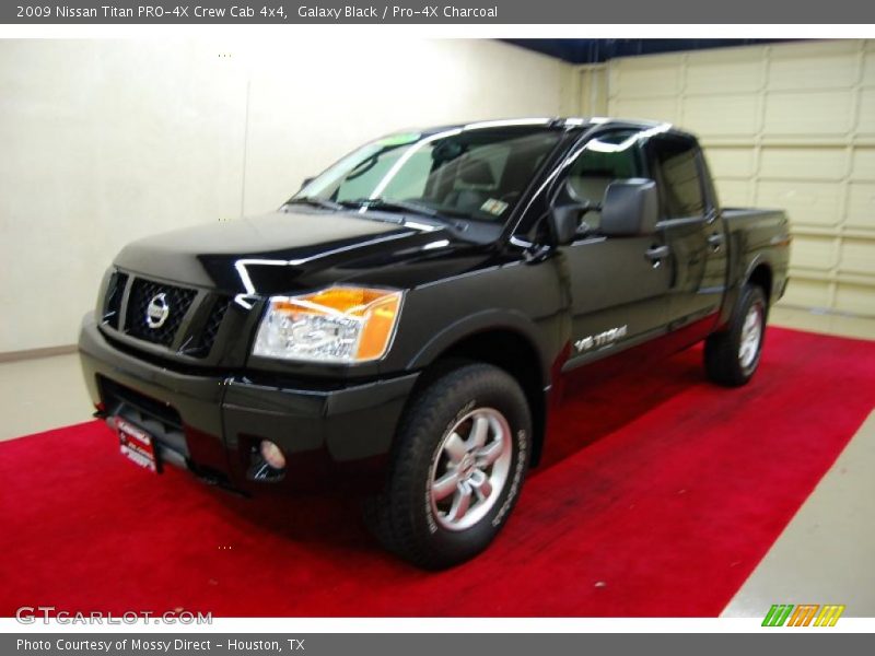 Galaxy Black / Pro-4X Charcoal 2009 Nissan Titan PRO-4X Crew Cab 4x4