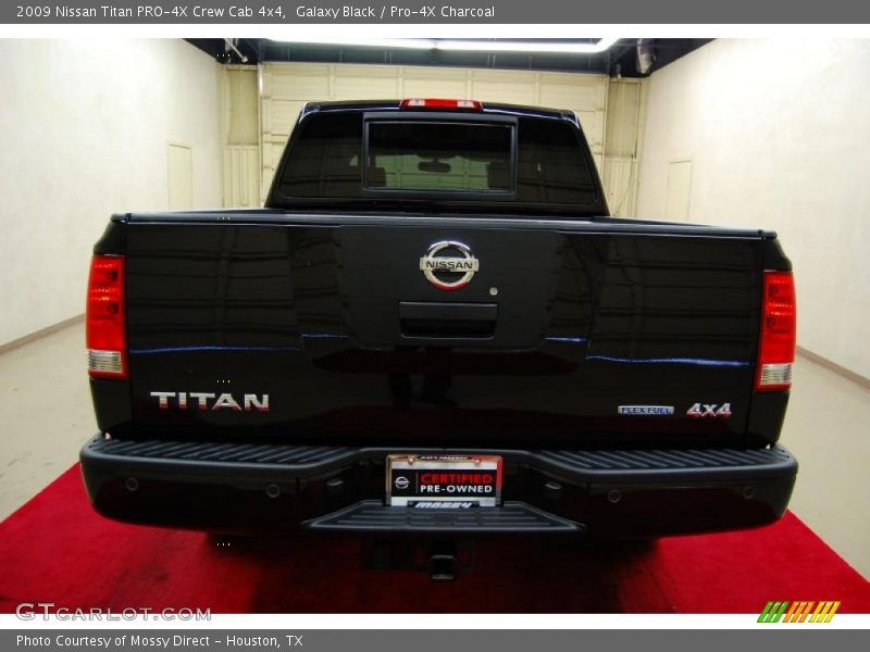 Galaxy Black / Pro-4X Charcoal 2009 Nissan Titan PRO-4X Crew Cab 4x4