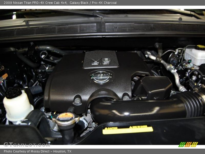  2009 Titan PRO-4X Crew Cab 4x4 Engine - 5.6 Liter Flex-Fuel DOHC 32-Valve CVTCS V8