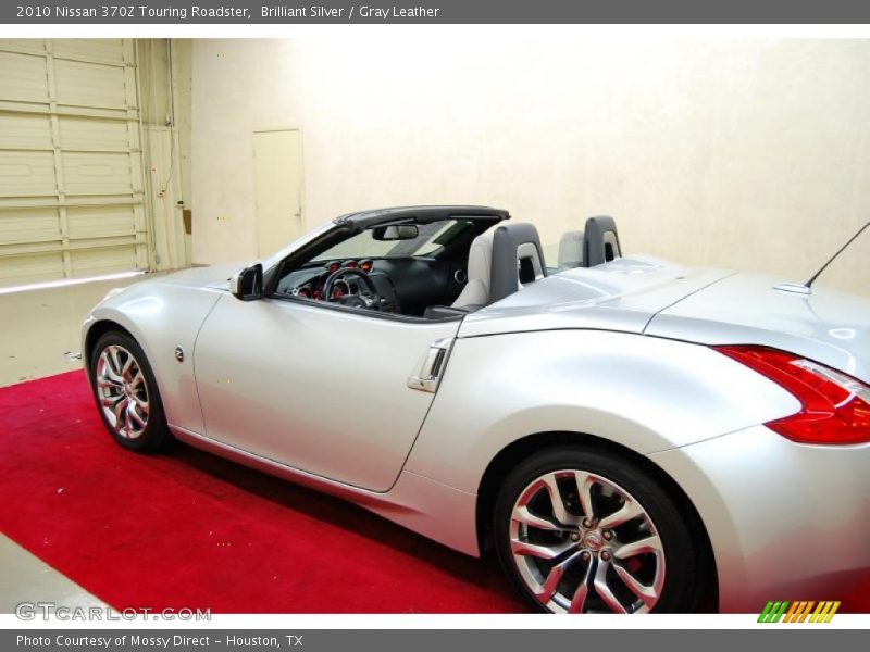 Brilliant Silver / Gray Leather 2010 Nissan 370Z Touring Roadster