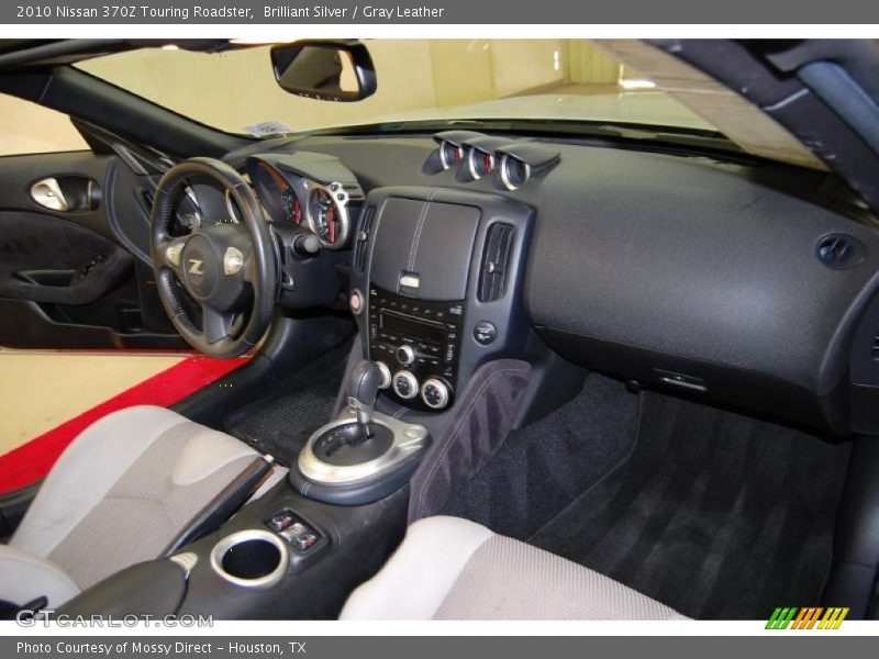 Brilliant Silver / Gray Leather 2010 Nissan 370Z Touring Roadster