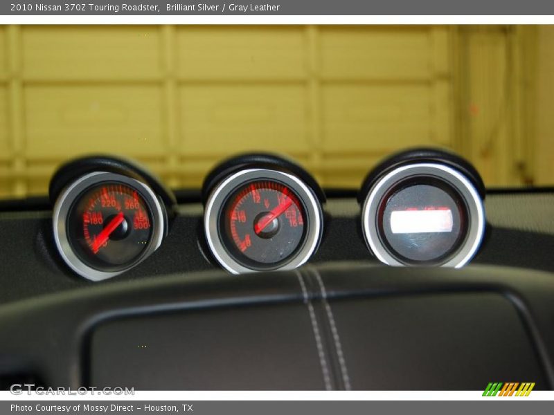 Brilliant Silver / Gray Leather 2010 Nissan 370Z Touring Roadster