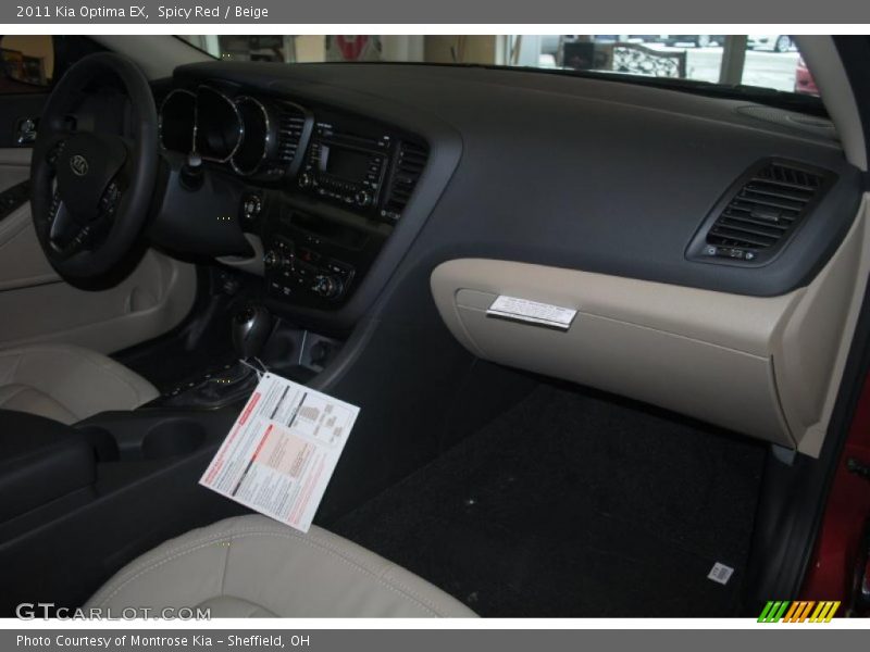 Spicy Red / Beige 2011 Kia Optima EX