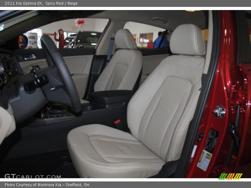 Spicy Red / Beige 2011 Kia Optima EX