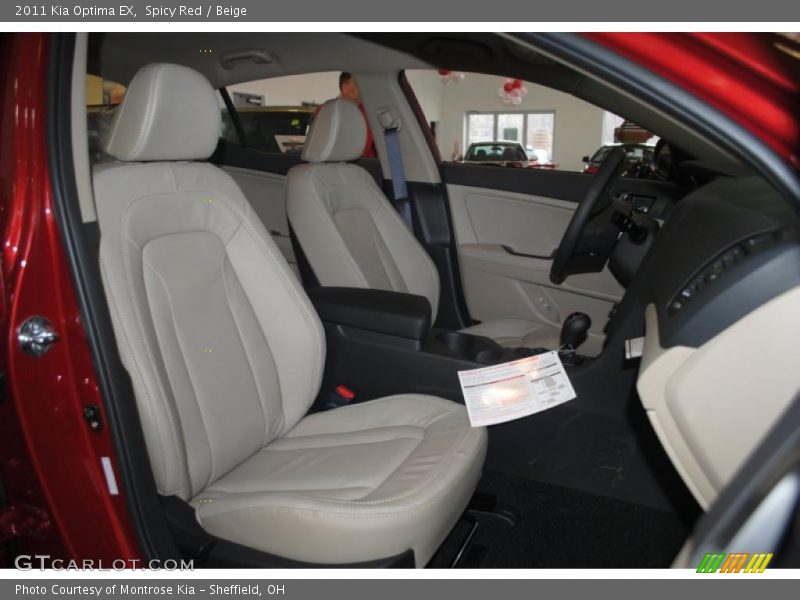 Spicy Red / Beige 2011 Kia Optima EX