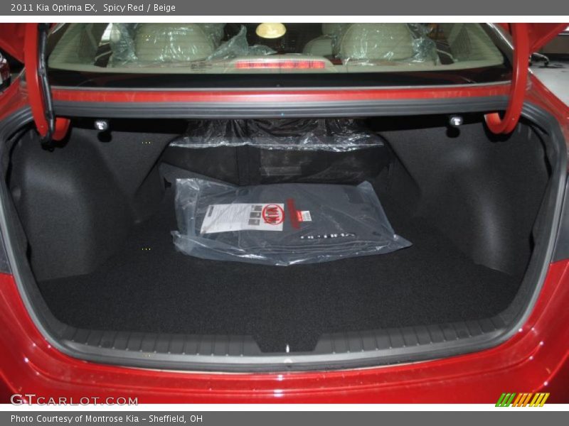 Spicy Red / Beige 2011 Kia Optima EX