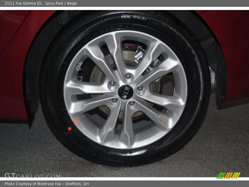 Spicy Red / Beige 2011 Kia Optima EX