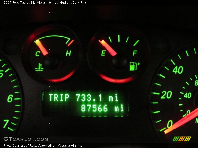 Vibrant White / Medium/Dark Flint 2007 Ford Taurus SE