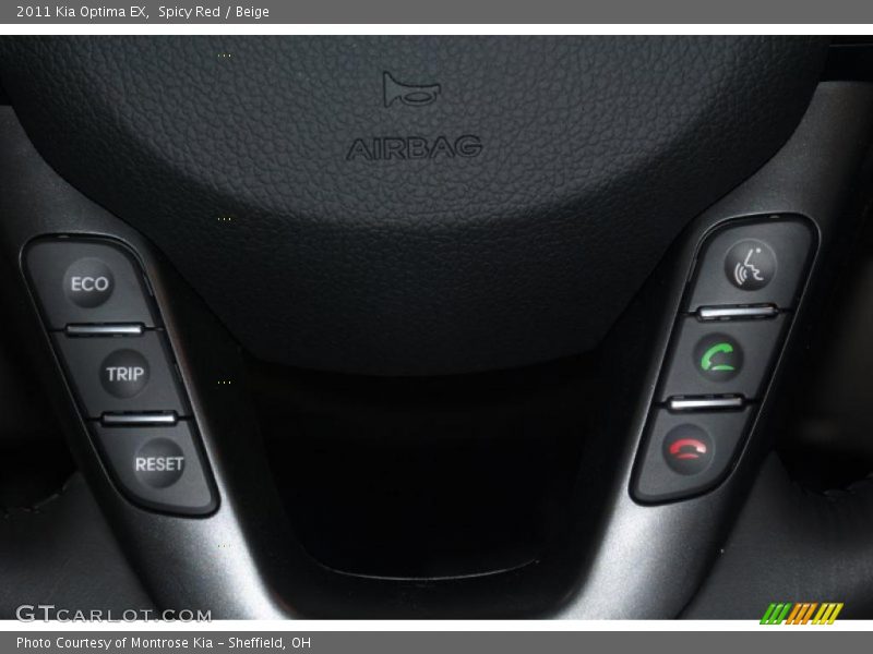 Spicy Red / Beige 2011 Kia Optima EX