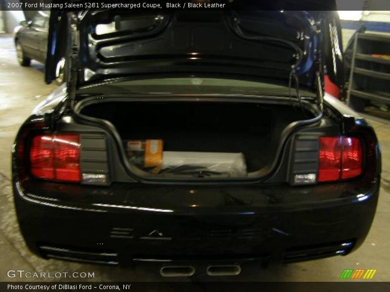 Black / Black Leather 2007 Ford Mustang Saleen S281 Supercharged Coupe