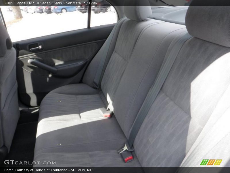 Satin Silver Metallic / Gray 2005 Honda Civic LX Sedan