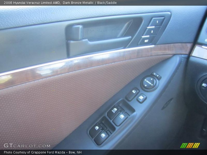 Dark Bronze Metallic / Black/Saddle 2008 Hyundai Veracruz Limited AWD