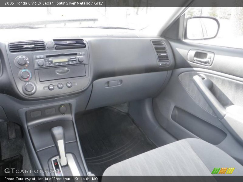 Satin Silver Metallic / Gray 2005 Honda Civic LX Sedan