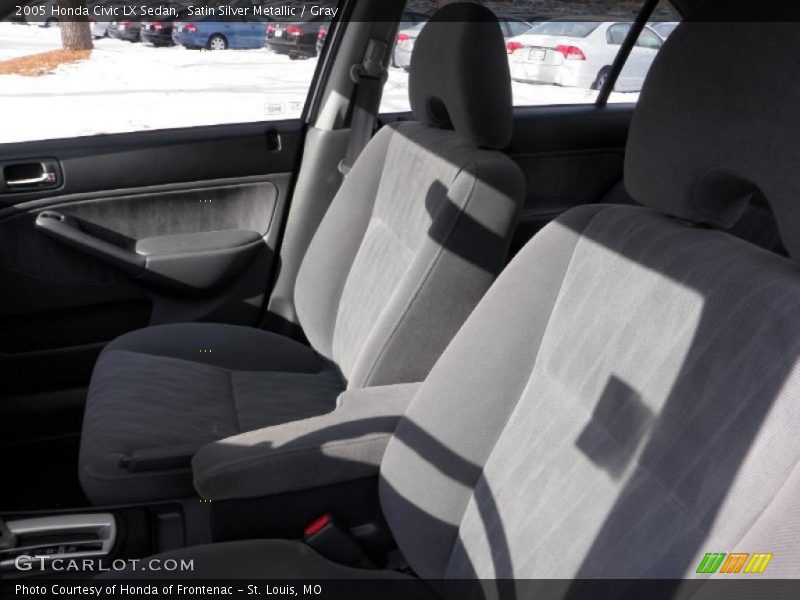 Satin Silver Metallic / Gray 2005 Honda Civic LX Sedan