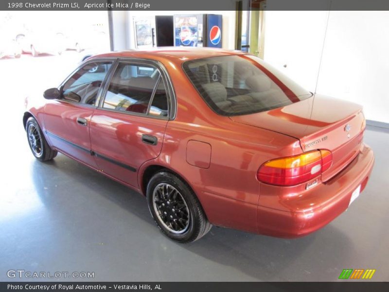 Apricot Ice Mica / Beige 1998 Chevrolet Prizm LSi