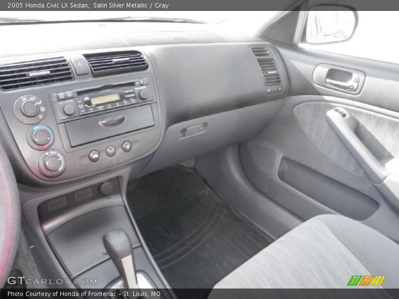 Satin Silver Metallic / Gray 2005 Honda Civic LX Sedan