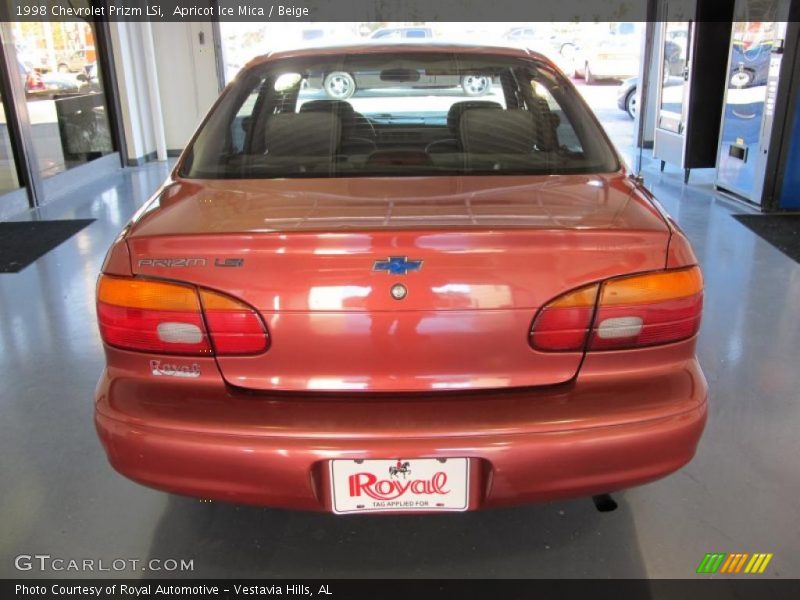 Apricot Ice Mica / Beige 1998 Chevrolet Prizm LSi