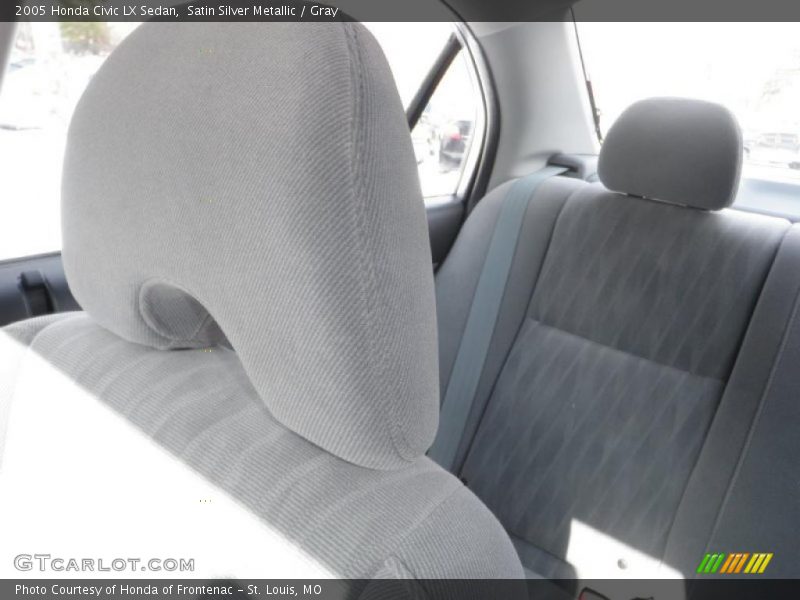 Satin Silver Metallic / Gray 2005 Honda Civic LX Sedan