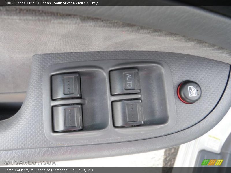 Satin Silver Metallic / Gray 2005 Honda Civic LX Sedan