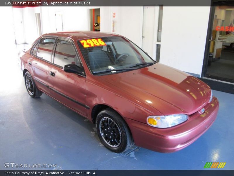 Apricot Ice Mica / Beige 1998 Chevrolet Prizm LSi