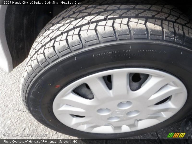 Satin Silver Metallic / Gray 2005 Honda Civic LX Sedan