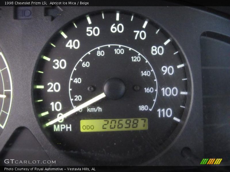 Apricot Ice Mica / Beige 1998 Chevrolet Prizm LSi