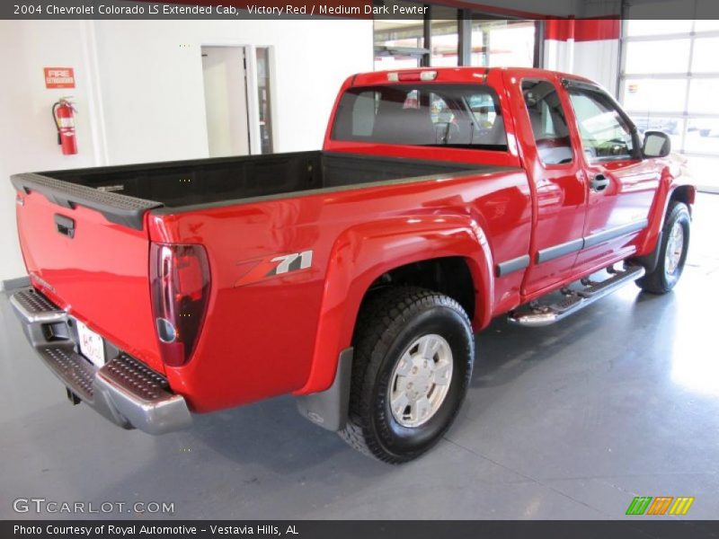 Victory Red / Medium Dark Pewter 2004 Chevrolet Colorado LS Extended Cab