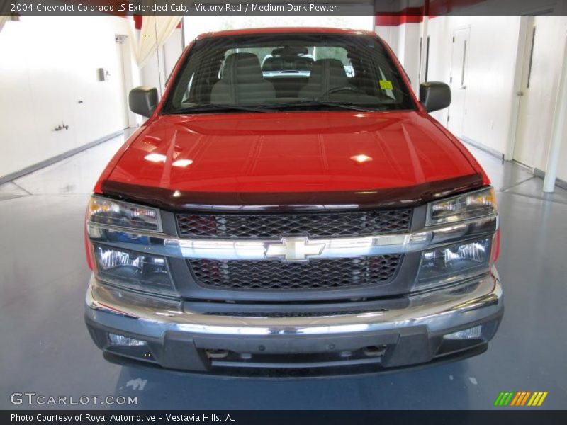 Victory Red / Medium Dark Pewter 2004 Chevrolet Colorado LS Extended Cab