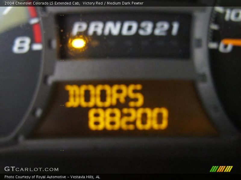 Victory Red / Medium Dark Pewter 2004 Chevrolet Colorado LS Extended Cab