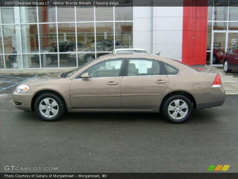 Amber Bronze Metallic / Neutral Beige 2007 Chevrolet Impala LT