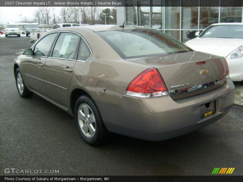 Amber Bronze Metallic / Neutral Beige 2007 Chevrolet Impala LT