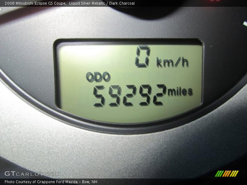 Liquid Silver Metallic / Dark Charcoal 2008 Mitsubishi Eclipse GS Coupe