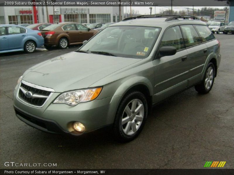 Seacrest Green Metallic / Warm Ivory 2009 Subaru Outback 2.5i Special Edition Wagon