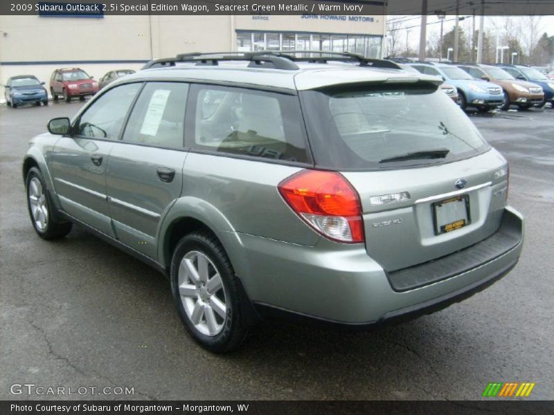 Seacrest Green Metallic / Warm Ivory 2009 Subaru Outback 2.5i Special Edition Wagon