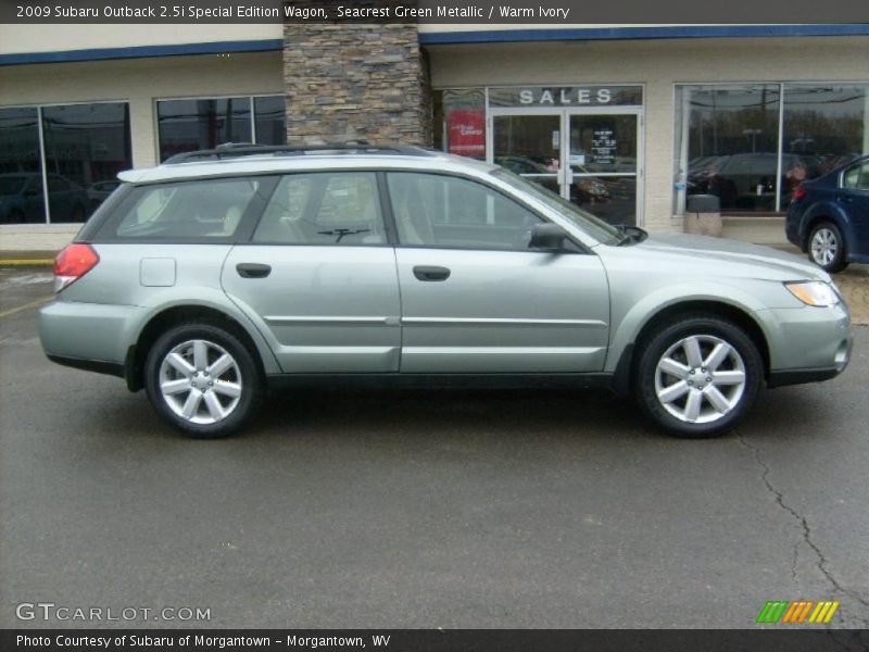 Seacrest Green Metallic / Warm Ivory 2009 Subaru Outback 2.5i Special Edition Wagon