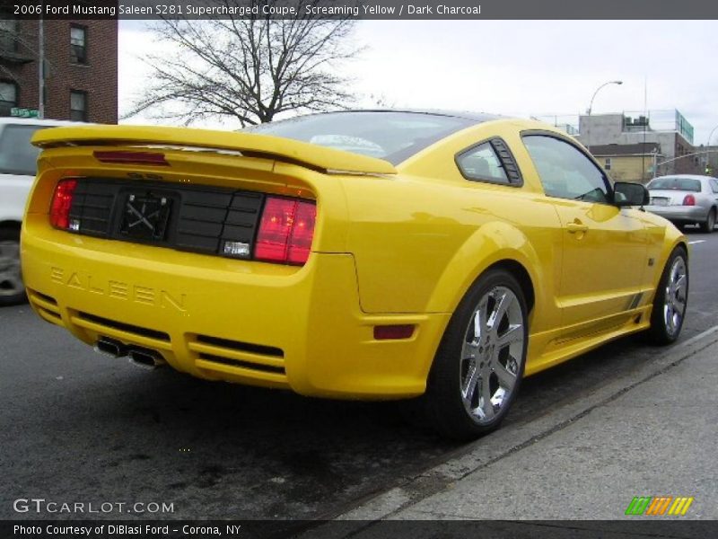 Screaming Yellow / Dark Charcoal 2006 Ford Mustang Saleen S281 Supercharged Coupe