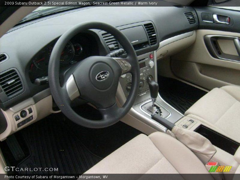 Seacrest Green Metallic / Warm Ivory 2009 Subaru Outback 2.5i Special Edition Wagon