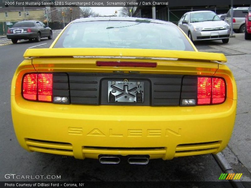 Screaming Yellow / Dark Charcoal 2006 Ford Mustang Saleen S281 Supercharged Coupe