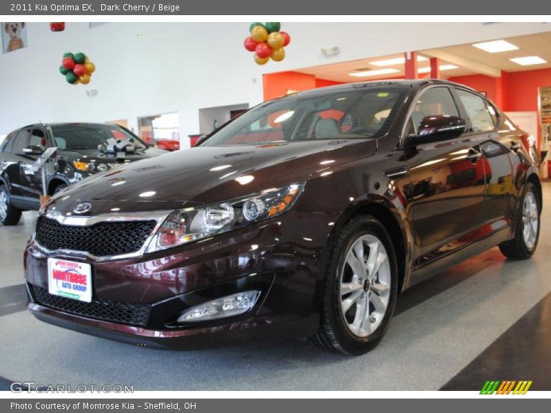 Dark Cherry / Beige 2011 Kia Optima EX