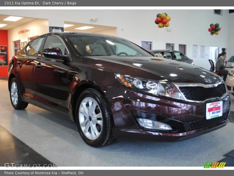 Dark Cherry / Beige 2011 Kia Optima EX