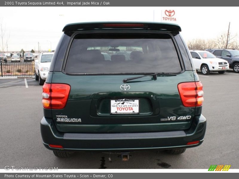 Imperial Jade Mica / Oak 2001 Toyota Sequoia Limited 4x4