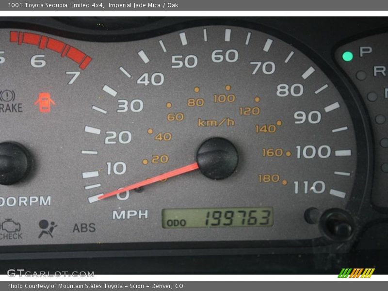Imperial Jade Mica / Oak 2001 Toyota Sequoia Limited 4x4