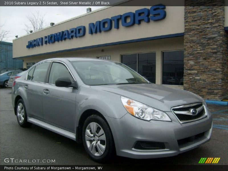 Steel Silver Metallic / Off Black 2010 Subaru Legacy 2.5i Sedan