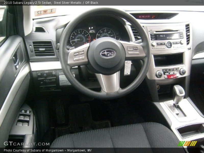 Steel Silver Metallic / Off Black 2010 Subaru Legacy 2.5i Sedan