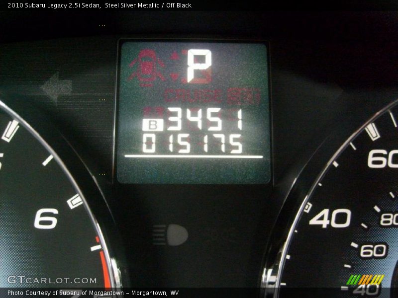 Steel Silver Metallic / Off Black 2010 Subaru Legacy 2.5i Sedan