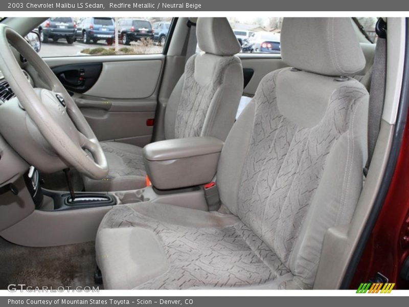 Redfire Metallic / Neutral Beige 2003 Chevrolet Malibu LS Sedan