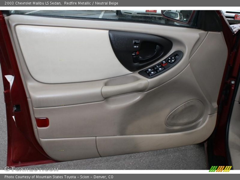 Redfire Metallic / Neutral Beige 2003 Chevrolet Malibu LS Sedan