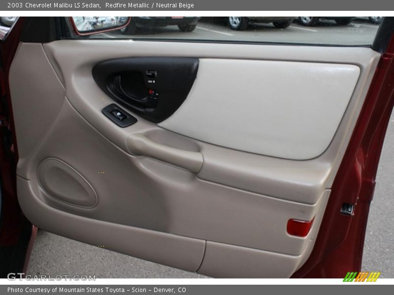 Redfire Metallic / Neutral Beige 2003 Chevrolet Malibu LS Sedan