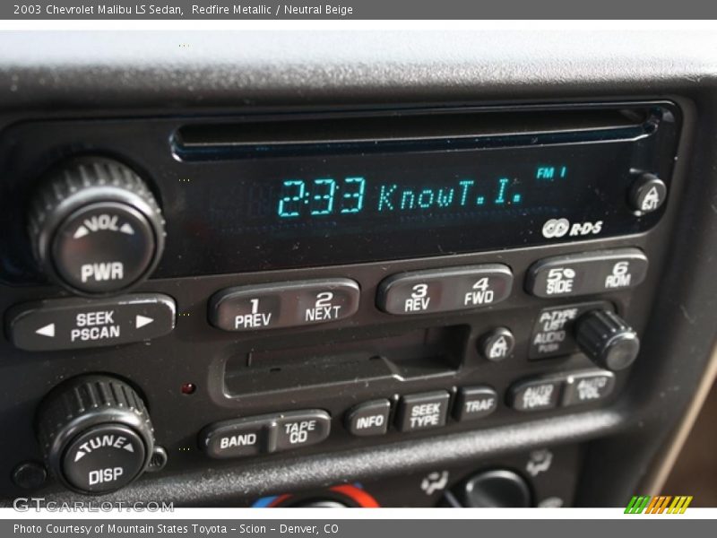 Redfire Metallic / Neutral Beige 2003 Chevrolet Malibu LS Sedan