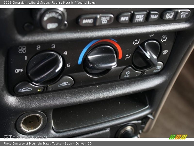 Redfire Metallic / Neutral Beige 2003 Chevrolet Malibu LS Sedan